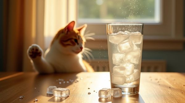 Rafraîchir votre chat cet été avec des glaçons : conseils et précautions